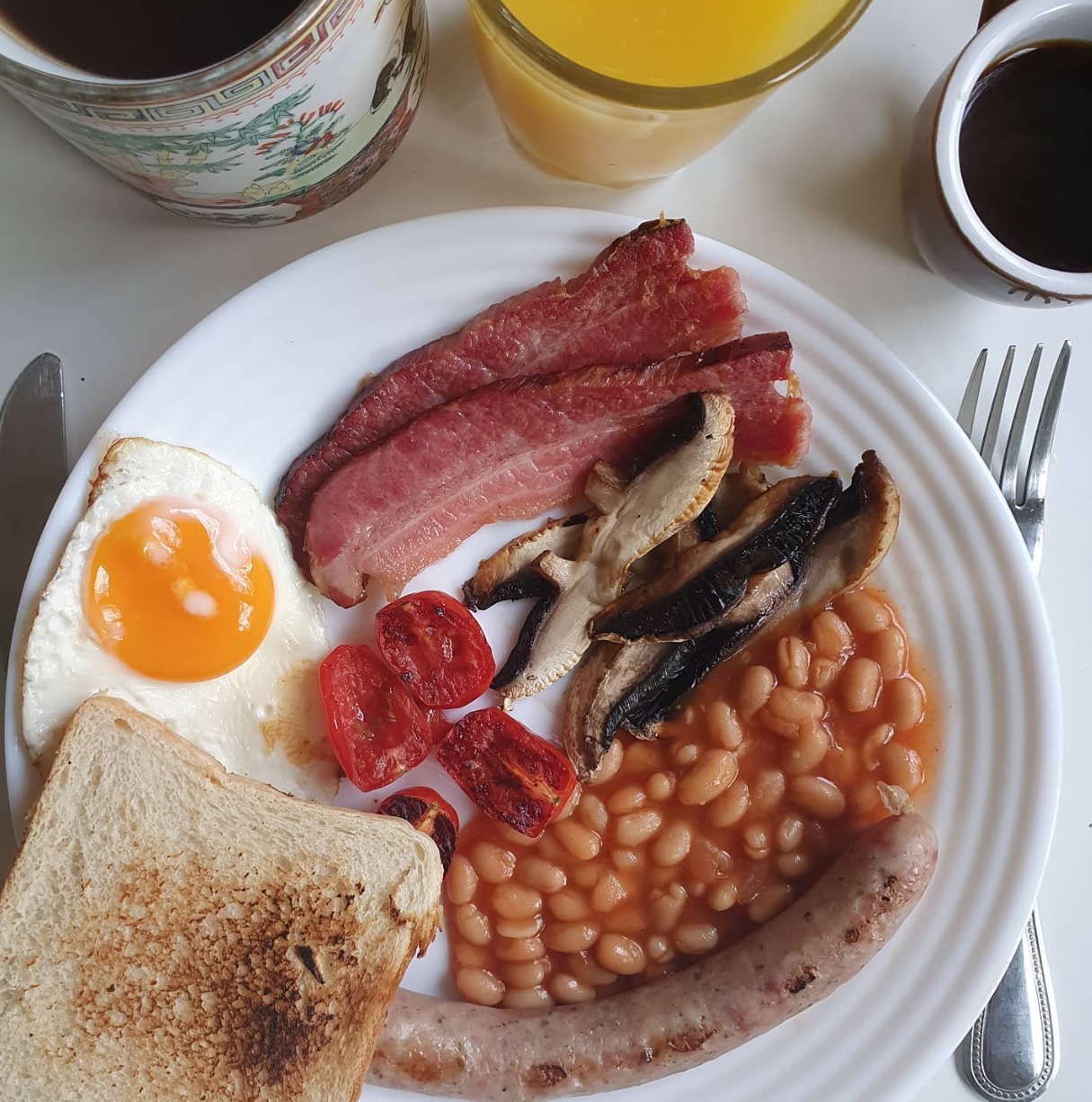 Anglické raňajky (English breakfast) recept