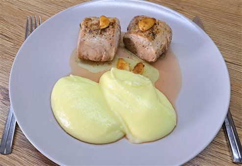 Bravčová panenka na panvici