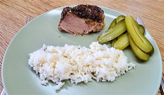 Pečené bravčové stehno