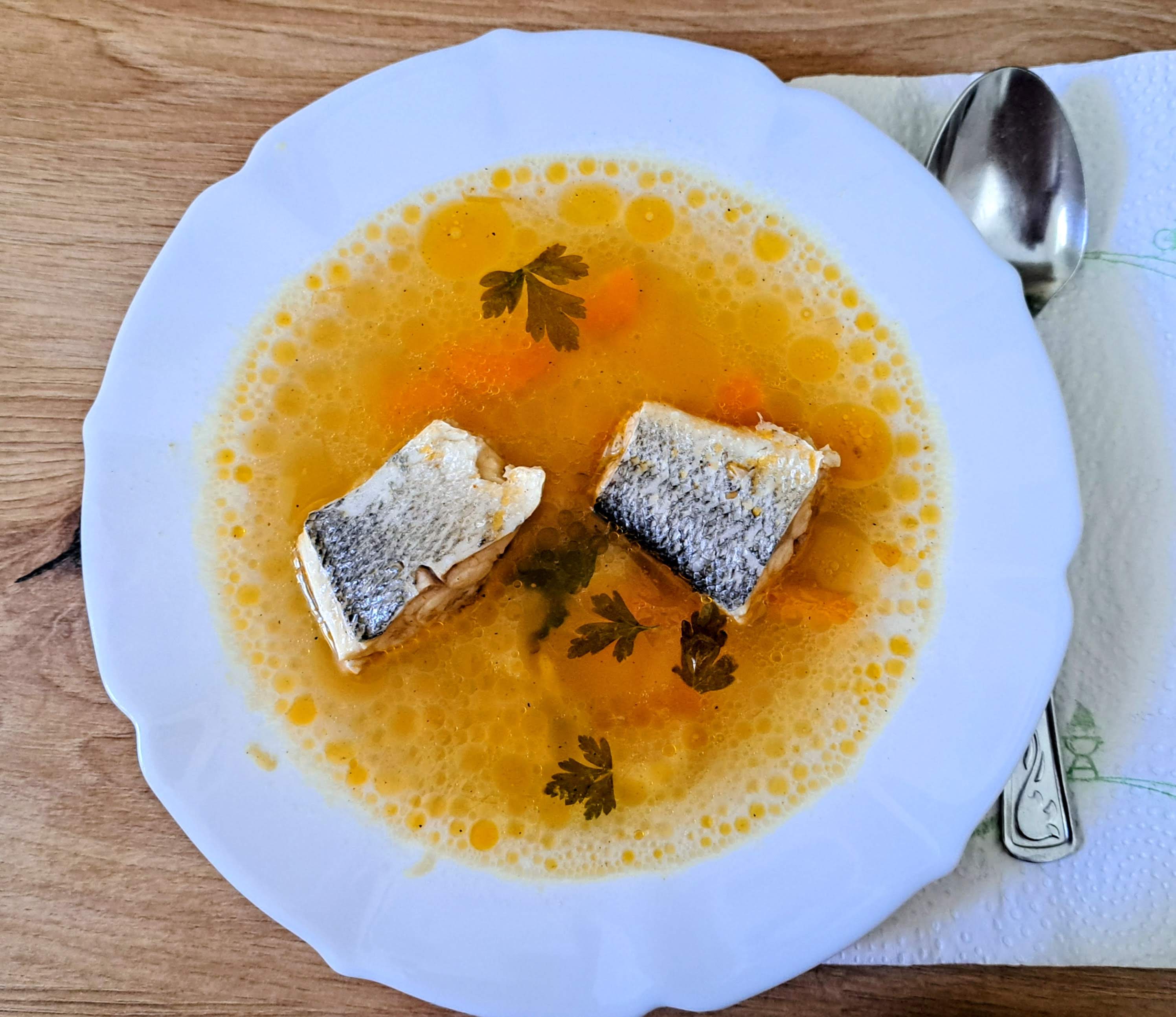 Recept na rybaciu polievku - riblja juha
