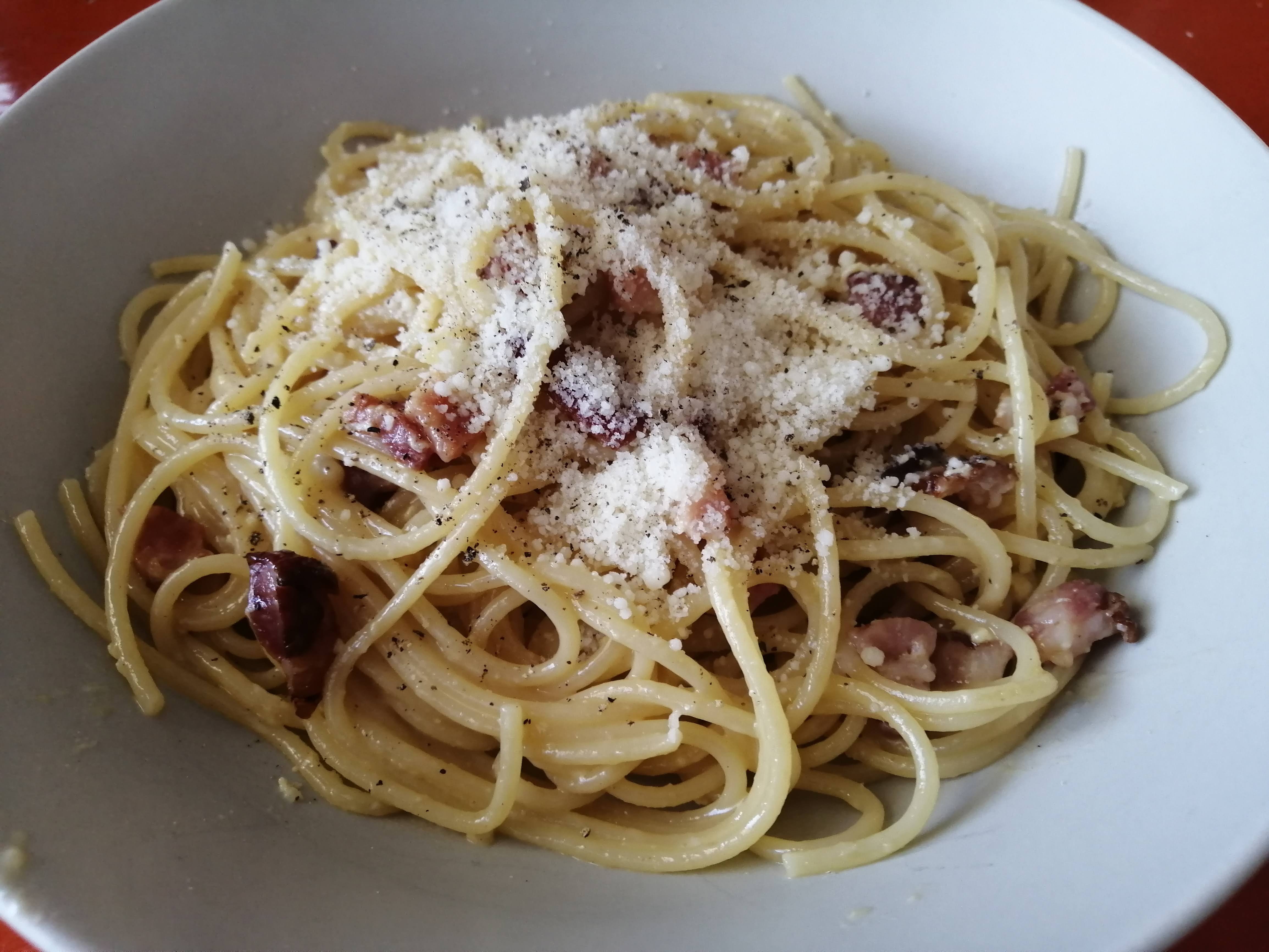 Recept na Spaghetti Carbonara