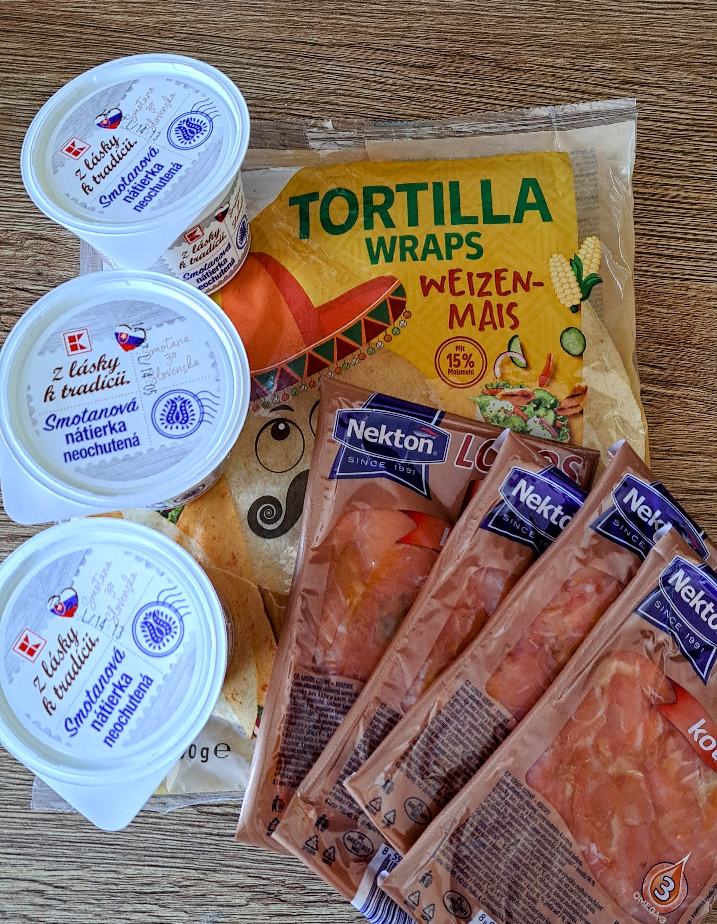 Recept na wrap roládu s údeným lososom