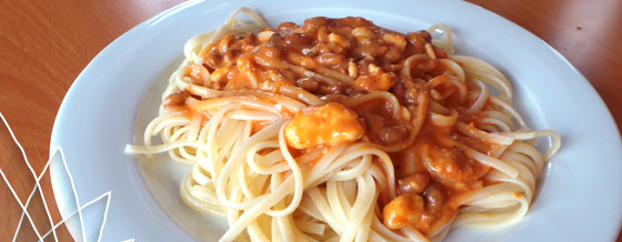 Špagety s jemnou smotanovo-paradajkovou omáčkou